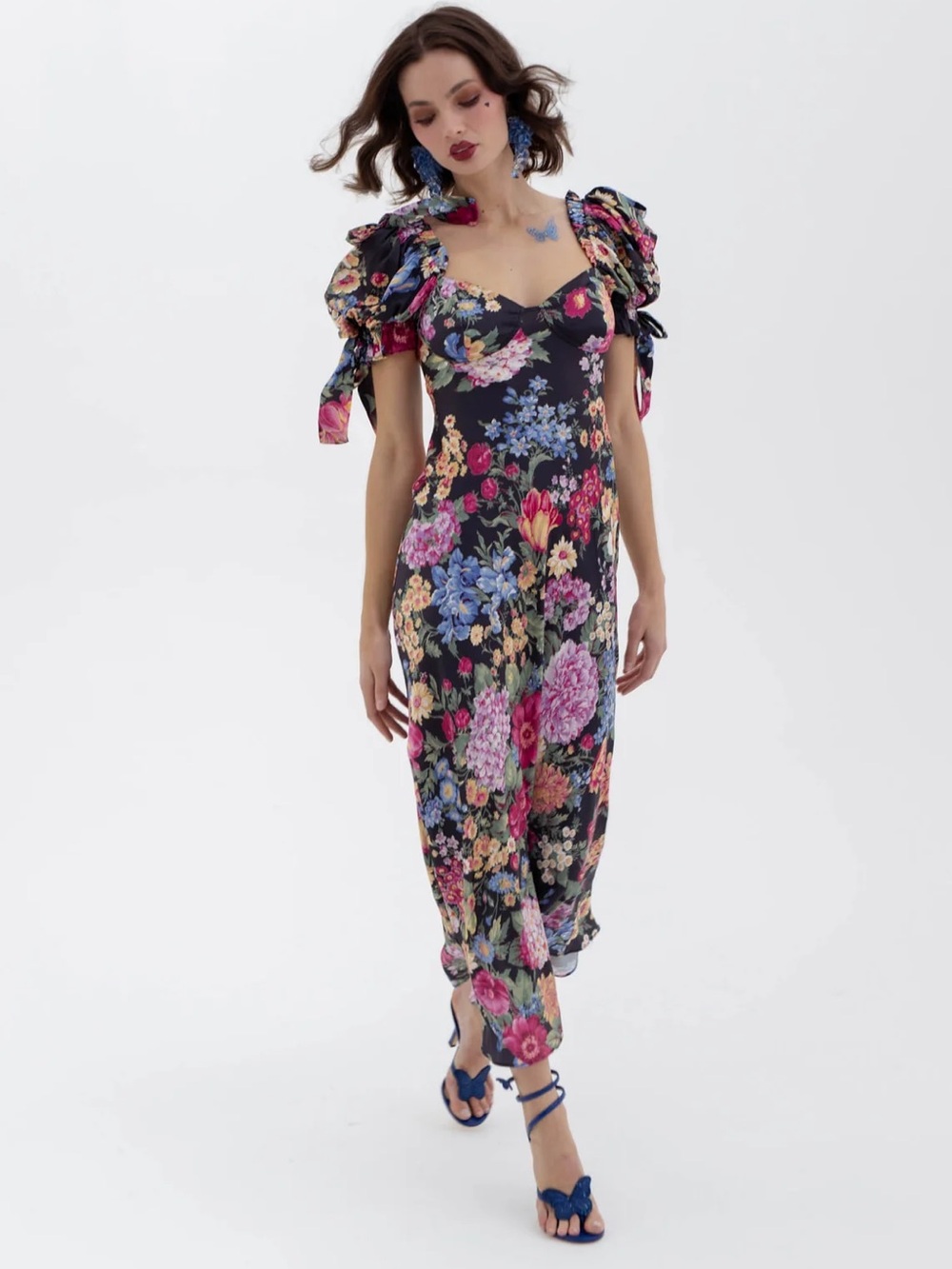Selkie Puck Poet Slip Dress S - Picture 12 of 17
